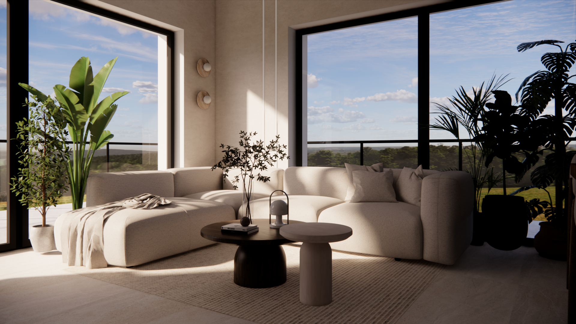 Eleganckie, nowoczesne wnętrze mieszkalne